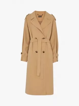Petite Riley Double Breasted Trench Coat