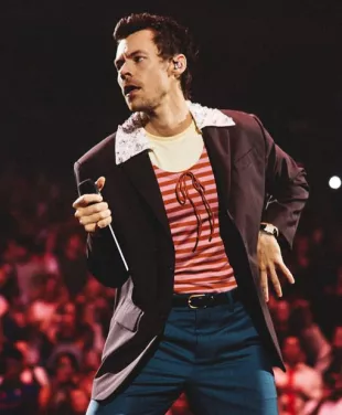 2026 Harry Styles Burgundy Custom Blazer