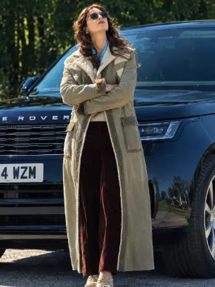 The Gentlemen S02 Kaya Scodelario Leather Sheepskin Coat