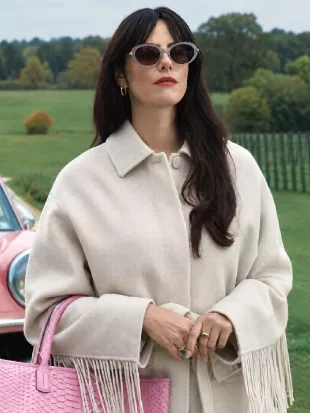 The Gentlemen S02 Susie Glass White Fringe Coat