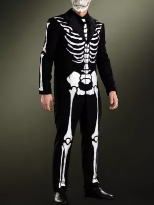Day of the Dead Skeleton Black Suit