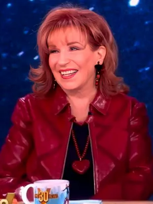The View 2026 Joy Behar Red Leather Jacket