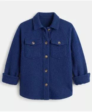 Buy Below S01 Ruth Penney Blue Wool Jacket - Oskar Jacket