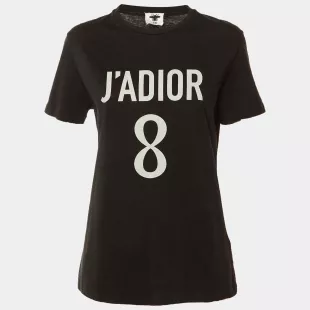 J'adior Graphic Tee with Silver Print