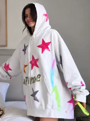 Earle Meets World S01 Sally Carden Star Printed Supreme Hoodie