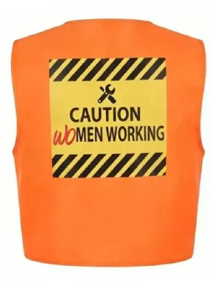 Caution Women Construction Orange Safety Vest