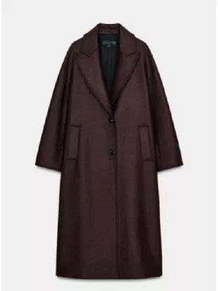 Celebrity Traitors Claudia Winkleman Brown Long Coat