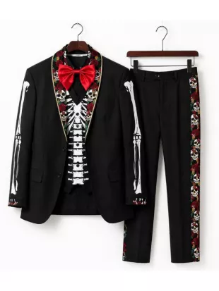 Day of the Dead Skeleton Black Costume