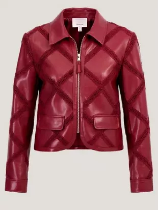 Joy Behar The View 2026 Red Leather Jacket