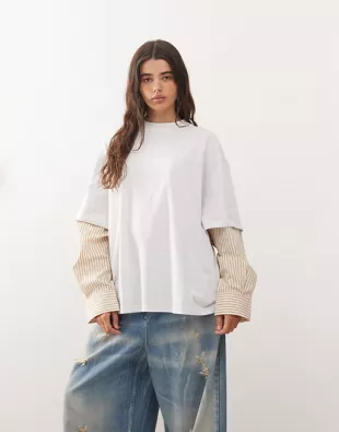 2 in 1 oversized T-shirt