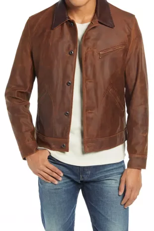 Leather Mechanics Jacket