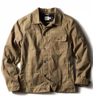 Flannel Lined Waxed Trucker Jacket