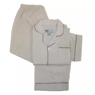 Men's Long Sleeve Long Leg Solid Pajama Set