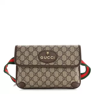 Supreme Monogram Neo Vintage Web Belt Bag Brown