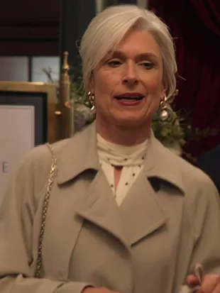 Marble Hall Murders S01 Amelia Bullmore Trench Coat