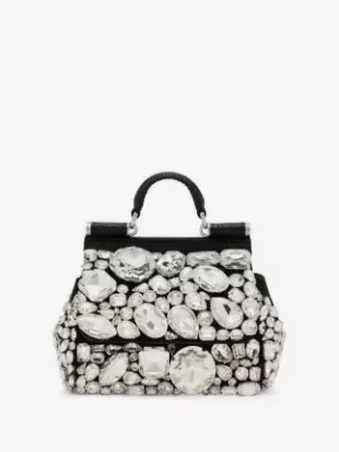 Mini Sicily Crystal-embellished Tote Bag