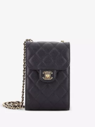 Pre-Owned CC Flap Phone Holder Crossbody Bag