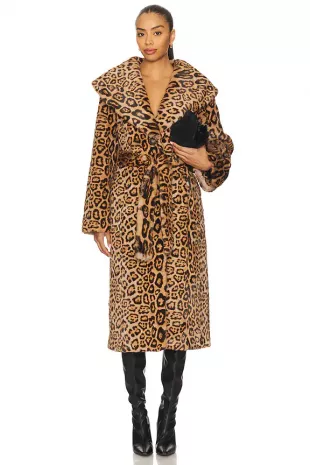 Jones Faux Fur Wrap Coat