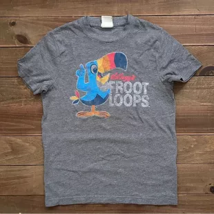 Gray Froot Loops Graphic T-Shirt