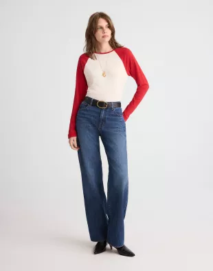 Baseball Long-Sleeve Tee in Vintage Jersey