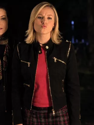 Veronica Mars Kristen Bell Black Jean Zippers Jacket