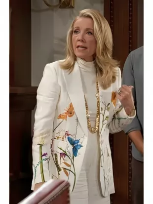The Young and the Restless Melody Thomas Scott Floral Print Suit