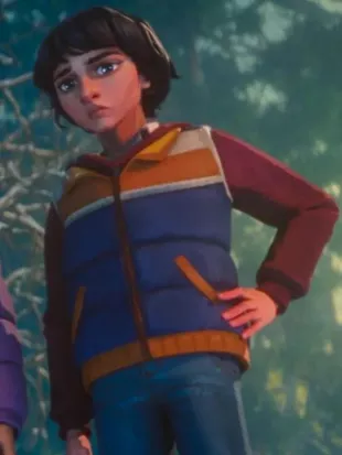 Stranger Things Tales from 85 Luca Diaz Mike Puffer Vest
