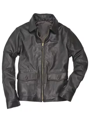 Neagley S01 Greyston Holt Black Leather Jacket