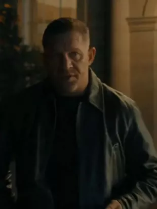 MobLand S02 Tom Hardy Black Leather Jacket