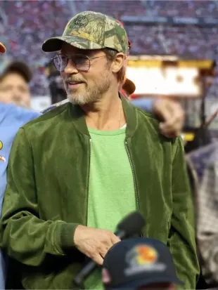 NASCAR Cup Series 2026 Brad Pitt Bomber Jacket