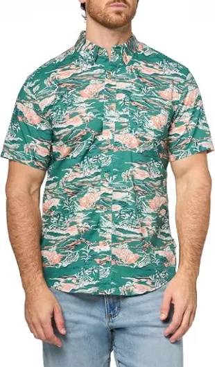Mens Eddie Bauer Printed Baja Shirt