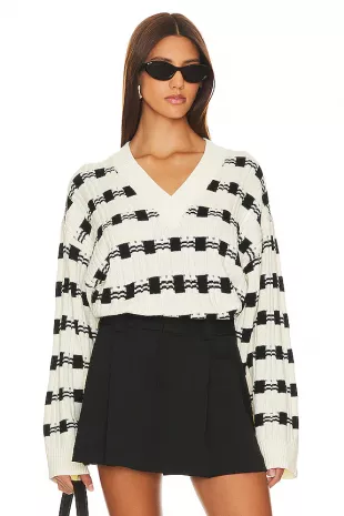 Evran Check Sweater
