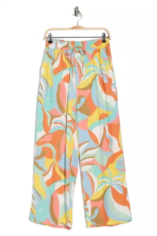 Pipeline Printed Wide Leg Beach Pants