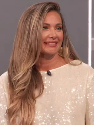 Big Brother USA S28 Janelle Pierzina Cream Sequin Cropped Top