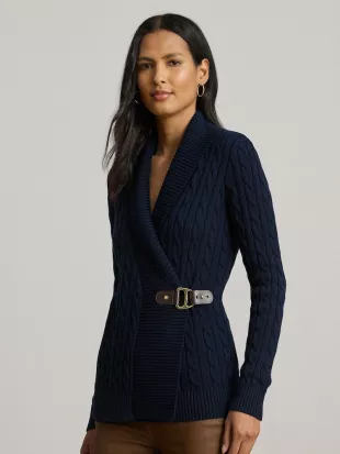 Buckled Cotton Sweater