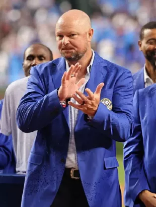 Jon Lester Chicago Cubs Hall of Fame Ceremony Blazer