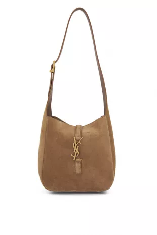 Le 5 À 7 Supple Small Hobo Bag in Grained Leather