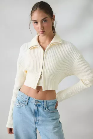Priority Zip-Up Mock Neck Sweater