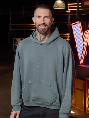 The Voice S30 Adam Levine Grey Hoodie