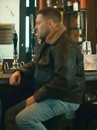 MobLand S01 Bradley Turner Shearling Leather Jacket