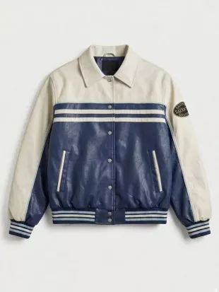 MobLand S01 Anson Boon Leather Varsity Jacket