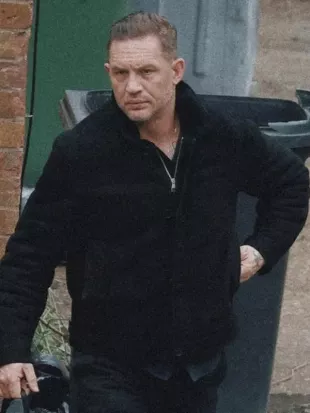 MobLand S01 Tom Hardy Black Wool Jacket