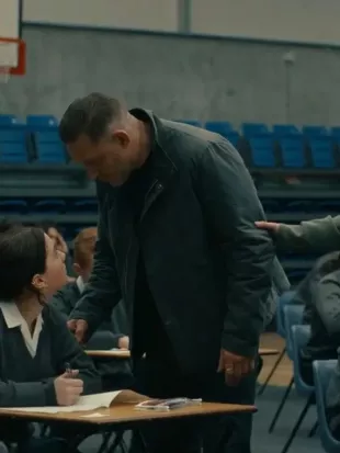 MobLand 2025 Tom Hardy Grey Jacket