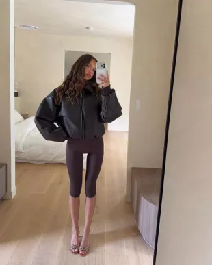 Leather Bomber Jacket