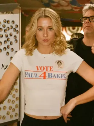 Adults S02 Lucy Freyer Vote 4 Paul Baker T-Shirt