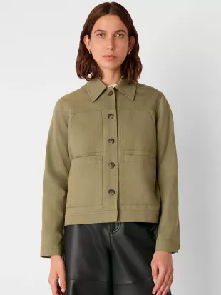 Green Mia Pocket Detail Jacket