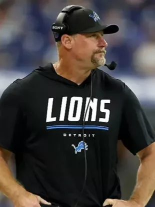 Preseason 2026 Dan Campbell Lions Black Hooded T-Shirt