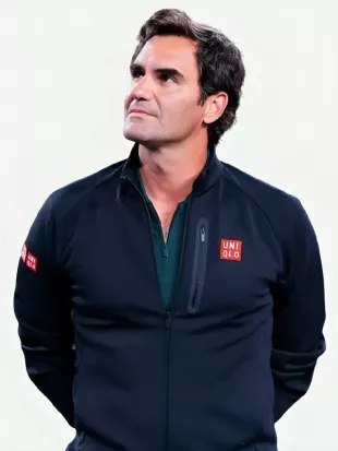Roger Federer 2026 US Open Black Jacket