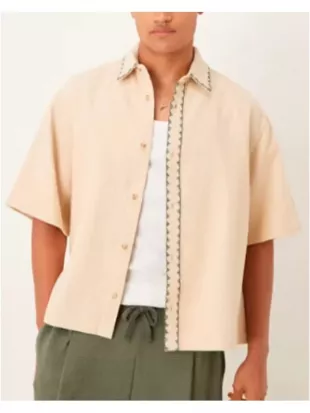 Perfect Match S04 Hashim Moore Oversized Button-Up Shirt
