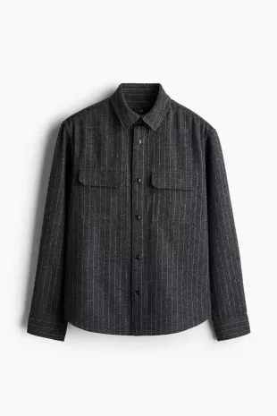 Regular Fit Felted Overshirt